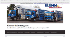 Desktop Screenshot of klemm-fahrzeugbau.de